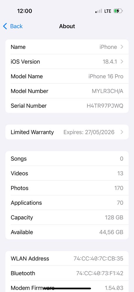 Iphone 16 pro 128 на гарантии (почти новый)