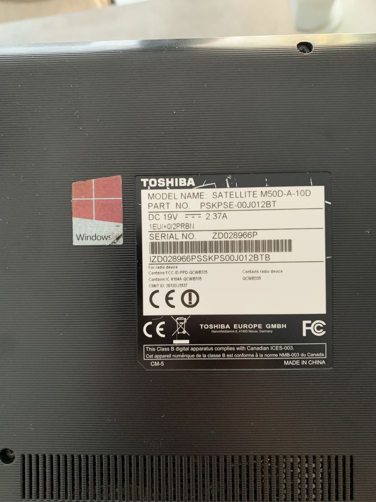 Toshiba Sattelite за части