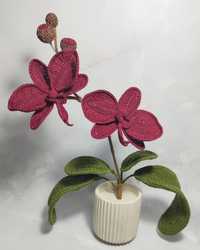 Интерьерная Орхидея, вязанный Фаленопсис