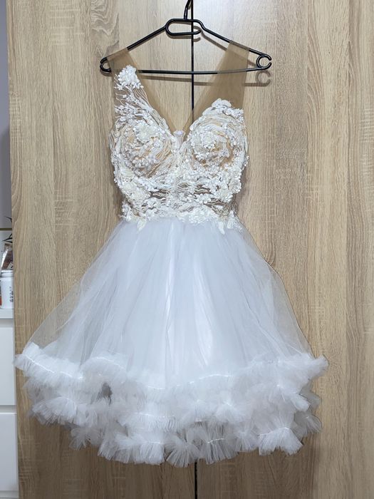 Rochie albă cununie civila