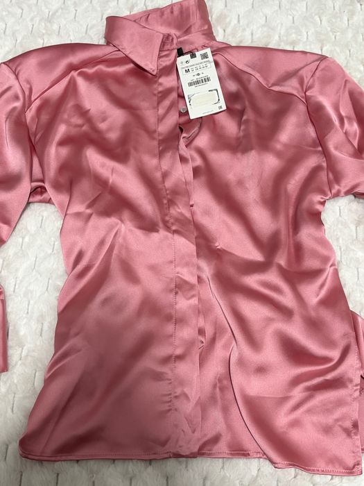 Camasa roz satin