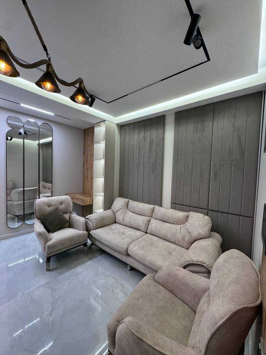 Аренда квартиры  1-ком+холл 44м2 в ж/к Nurafshon Saroy c евро ремонтом