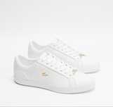 Брендовые женские белые кожаные кеды «классика» Lacoste Франция