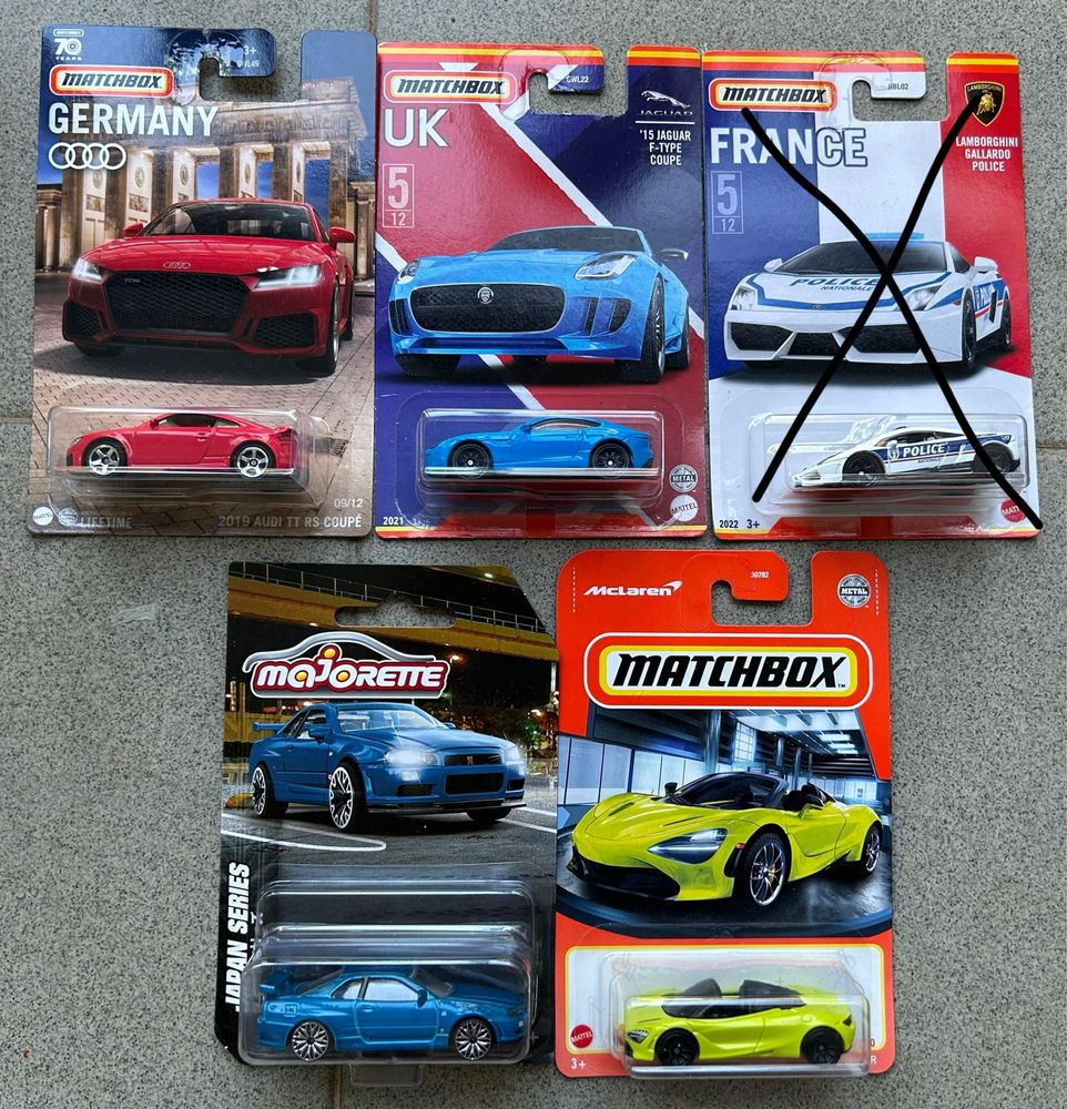 Hot wheeels Majorette, matchbox 1:64