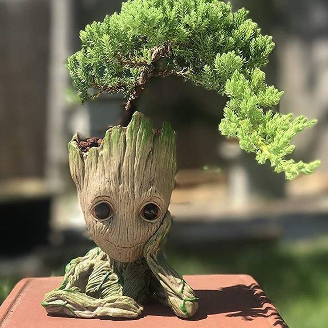 Цветочный горшок «Грут» Стражи Галактики игрушка кукла подарок в офис