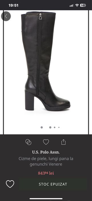 cizme piele noi  U.S.Polo Assn impecabile