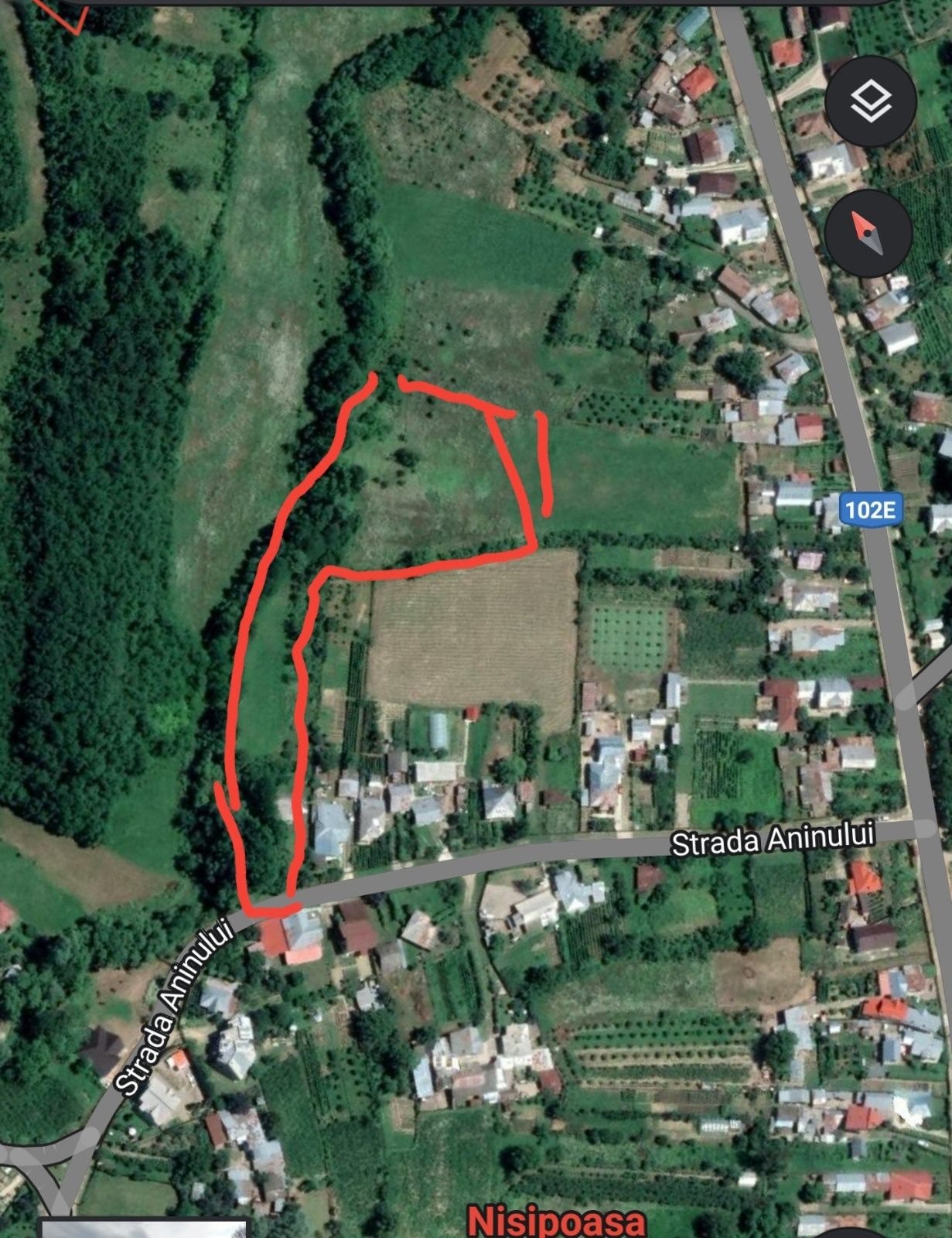 Vând teren  intravilan de 6659 mp în satul Nisipoasa, Prahova