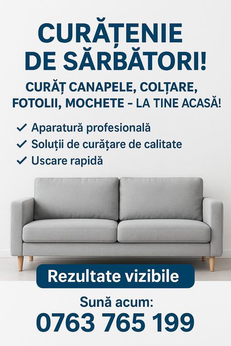 Curat canapele coltare fotolii si mochete