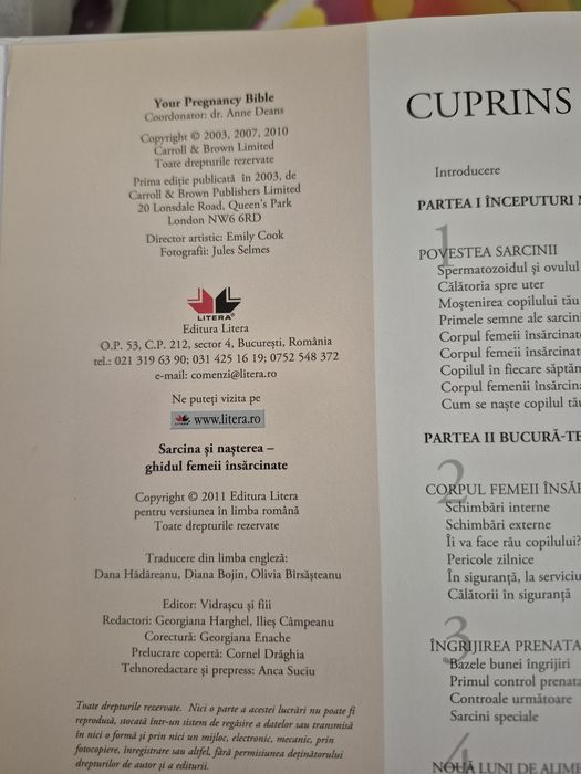 Set 2 carti despre sarcina, nastere si bebelus