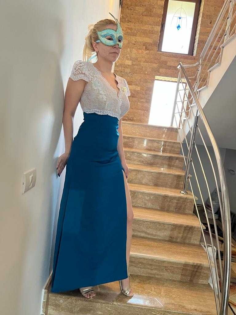 Rochie lungă model Cristallini