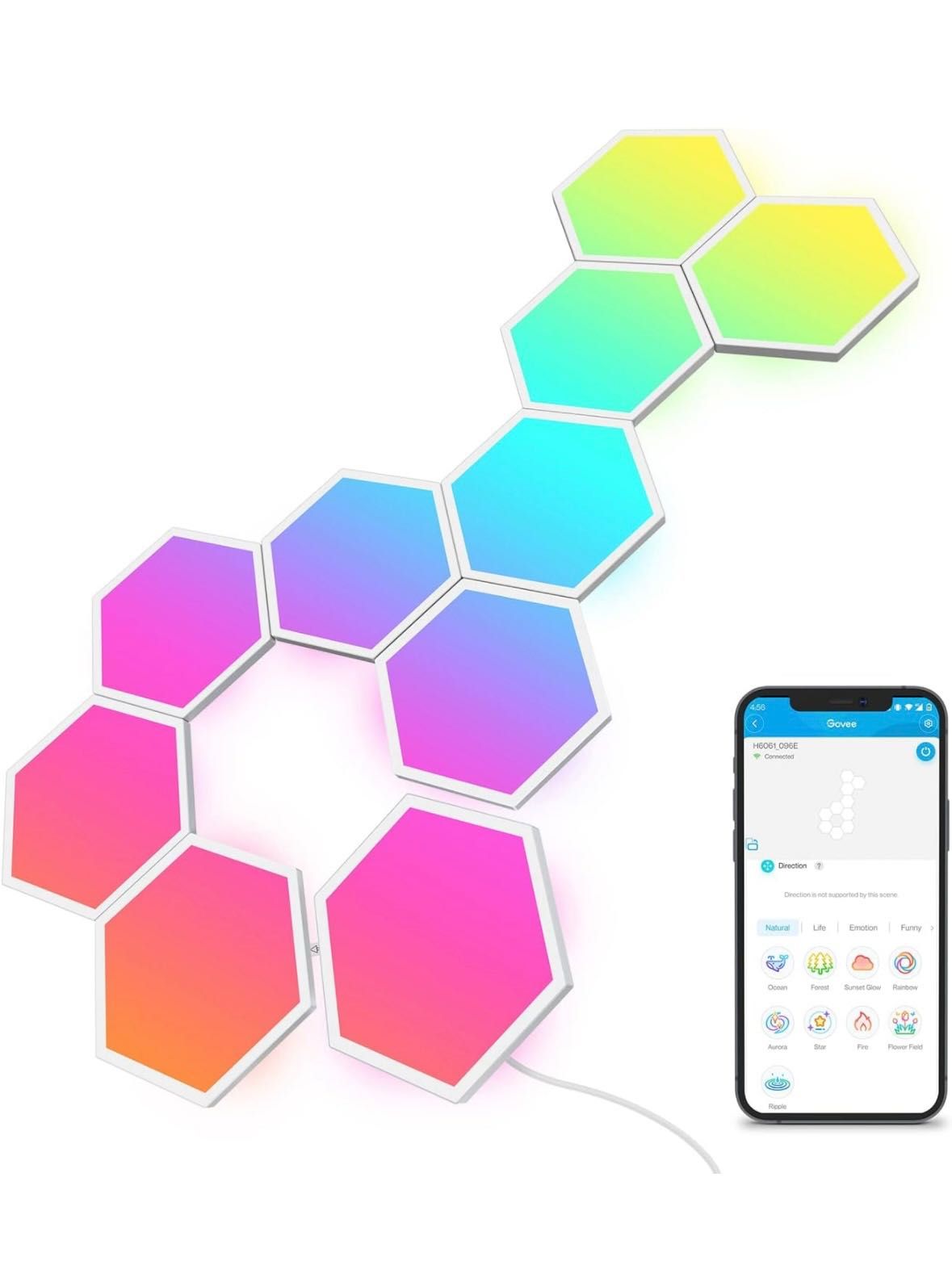 Panouri hexagonale RGB