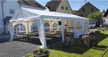5x6 m CORT Pagoda Pavilion Evenimente ECONOMY nunta botez PVC 500