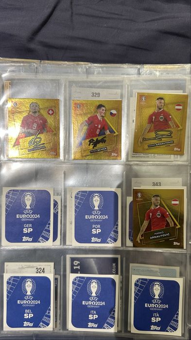 Златни стикери от европейското 2024