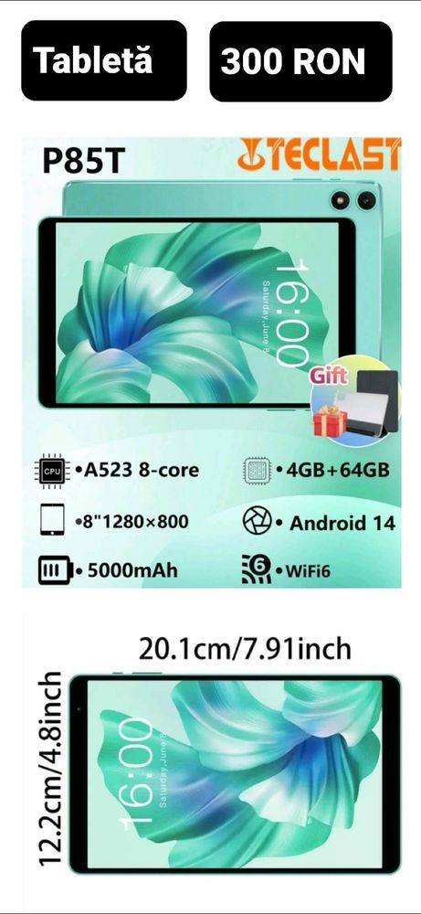 Tableta TECLAST P85T pentru copii
