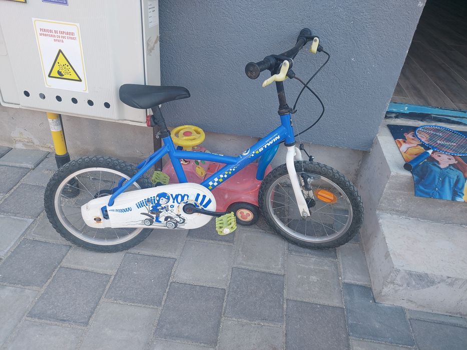 Bicicleta BTwin 14 inch albastra