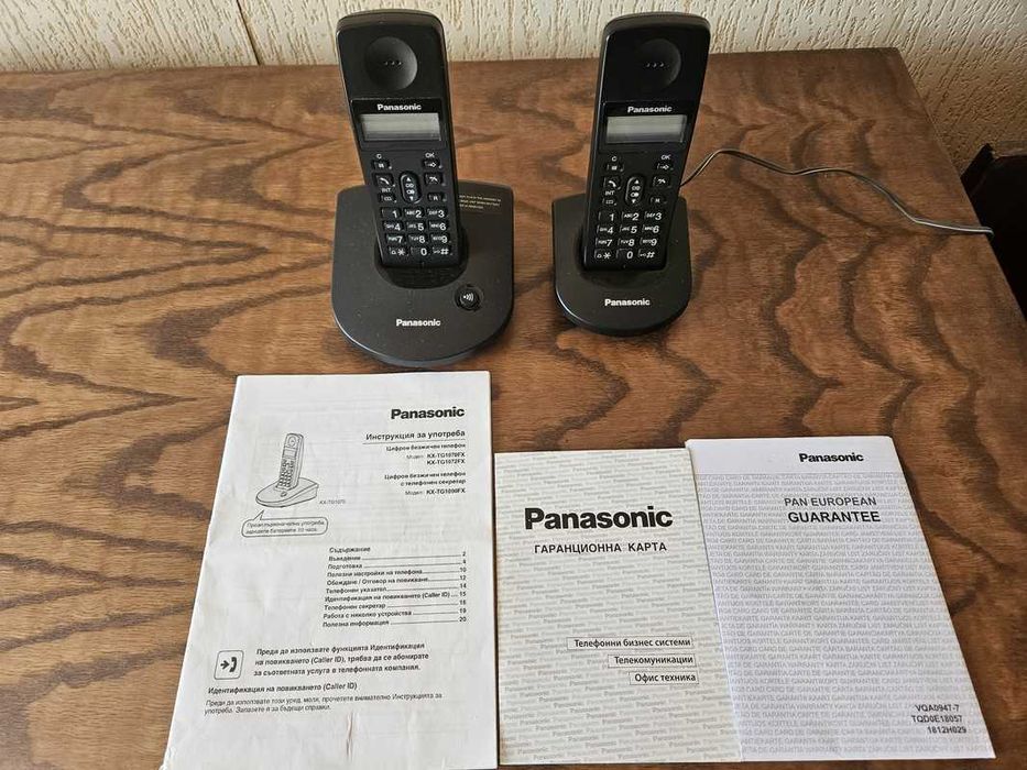 Стационарен безжичен телефон Panasonic KX-TG1072FX