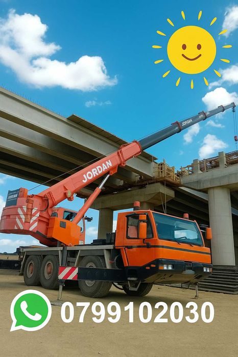 Închiriere macara pentru copaci, fațade și construcții București Ilfov