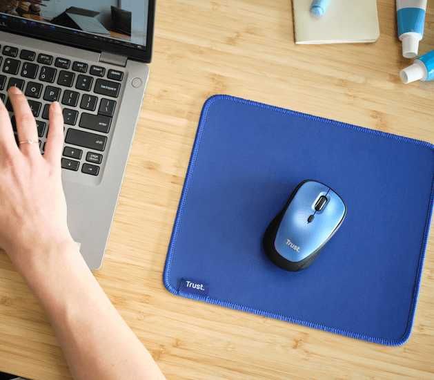 Mousepad Trust Boye – Albastru din materiale Eco