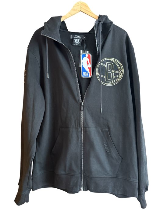NBA Brooklyn Nets Black & Gold full zip hoodie XL