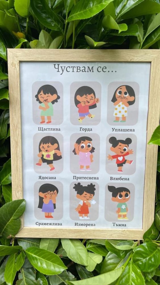 Детски плакат “Чуствам се…”