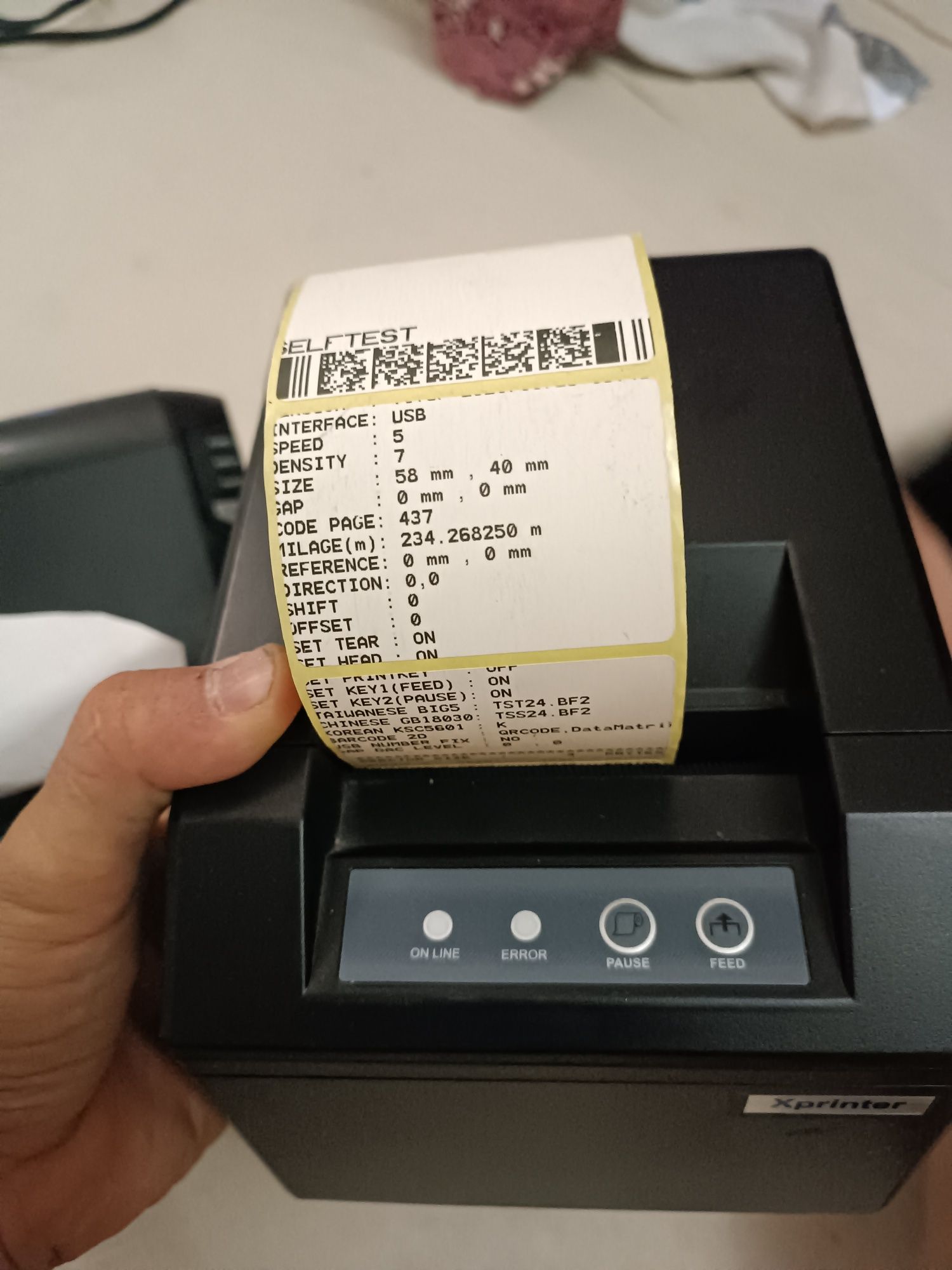 Xpprinter 80 mm naklekali gi 58 mm ligi
