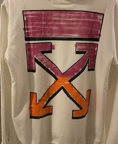 Off-White Hoodie Marker Arrows, Unisex, Small 100% Authentic