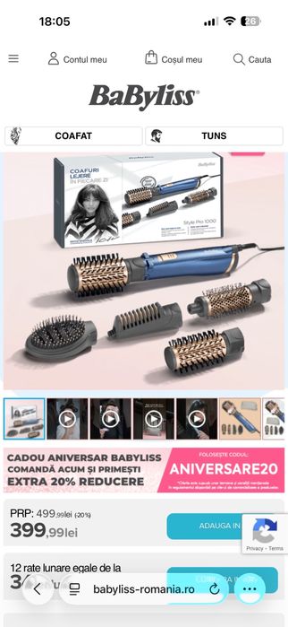 Perie rotativa babyliss