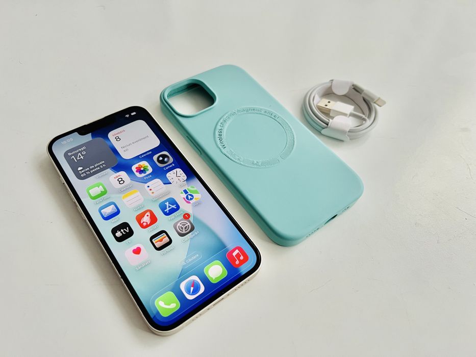 Iphone 13 Alb 128gb (stare buna)