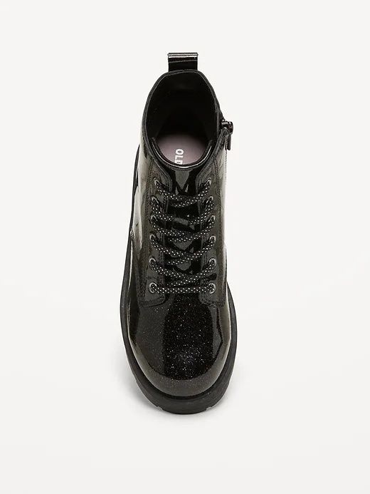 Модные блестящие ботинки для девочек 
Shiny Glitter Faux-Leather Comba