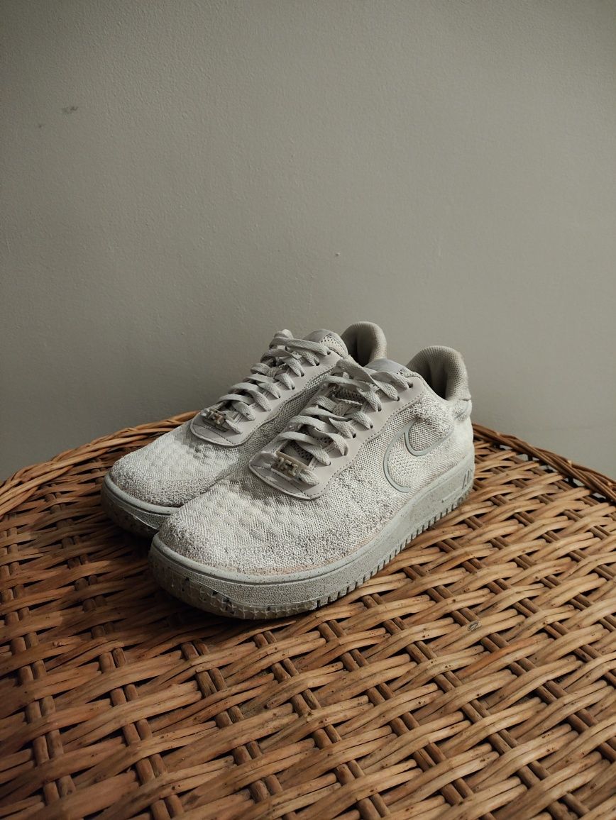 Nike Air Force 1 Crater Flyknit Next Nature White and Platinum Tint