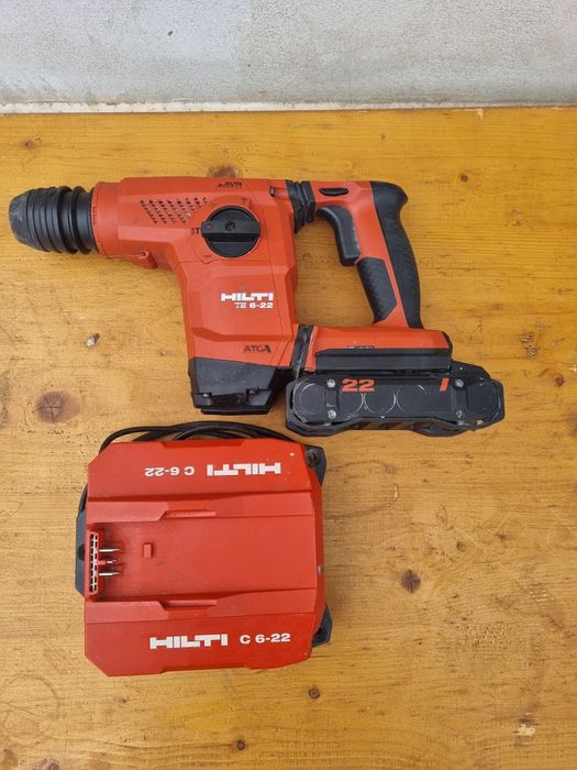 Rotopercutor hilti te6 22 nuron baterie 4 ah incarcator rapid