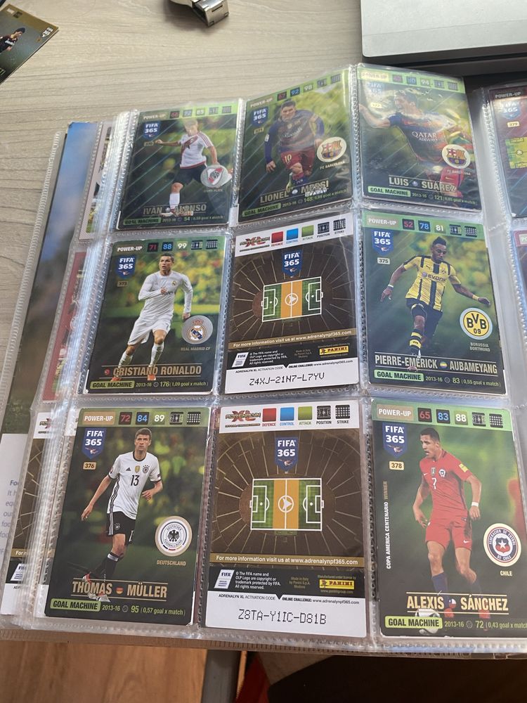 Colectie carduri de fotbal