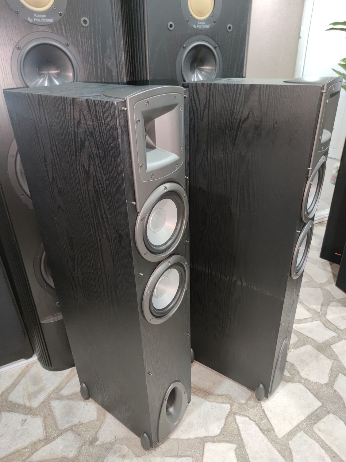 Тонколони Klipsch Synergy F2 и стерео усилвател(ресивър) NAD C326BEE