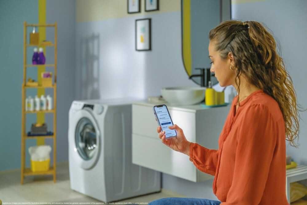 Нова инверторна смарт пералня Candy Rapid'O RO 1486DWMCT/1-S, 8 кг