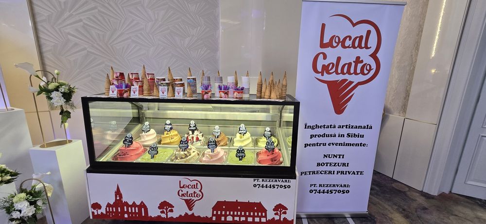 Inghetata la evenimente nunti botezuri petreceri ice cream bar