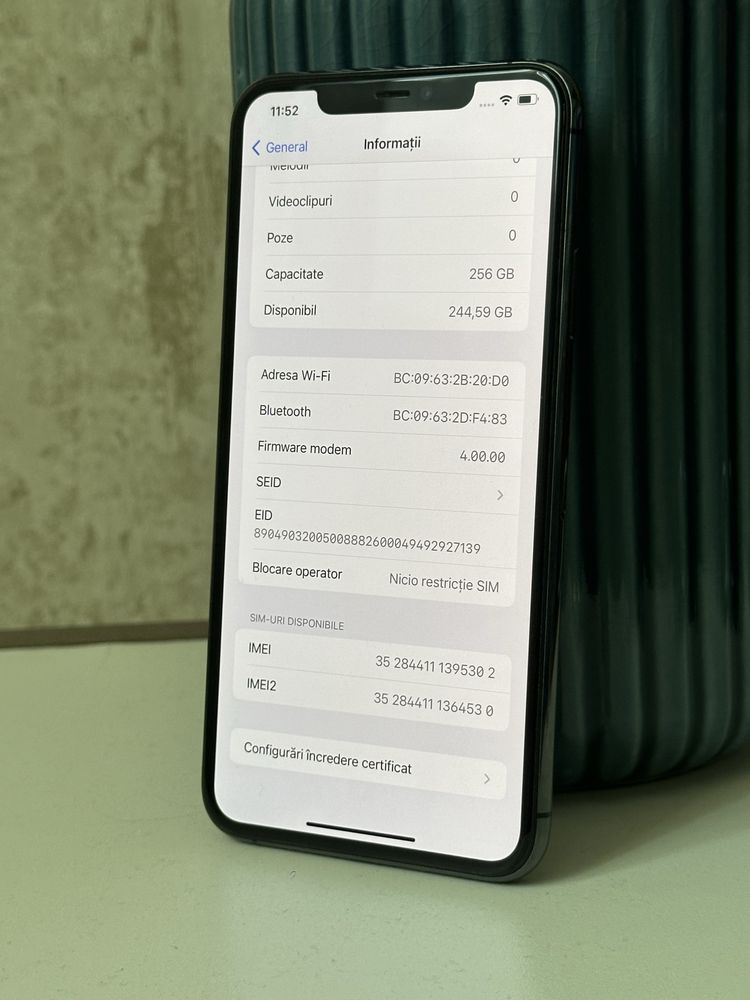 Complet original - iPhone 11 Pro Max - 256GB - Neverlocked