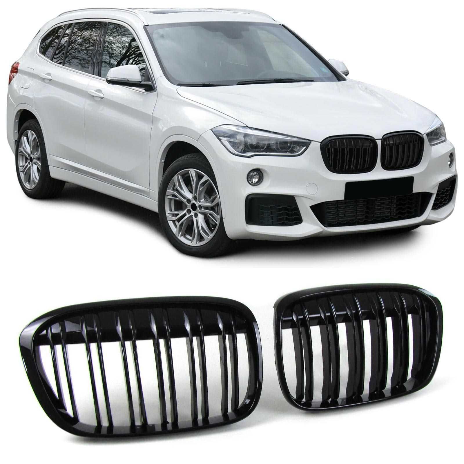 Grile negru lucios BMW  X3 F25 si FL / X4  F26  / X1  F48 (14+)