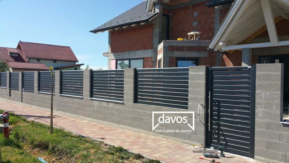 garduri și porți fier forjat stil jaluzea sipca metalica bca etc.