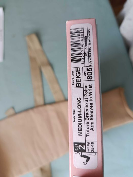 maneca compresiva cot-incheietura 30-40 mmHg AAndre  KK2 bej