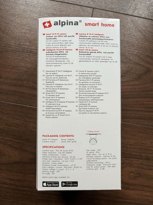 Camera supraveghere Smart Wi Fi Alpina 1080p