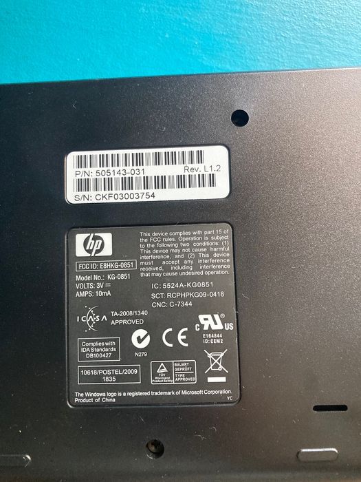 Tastatura si mouse HP