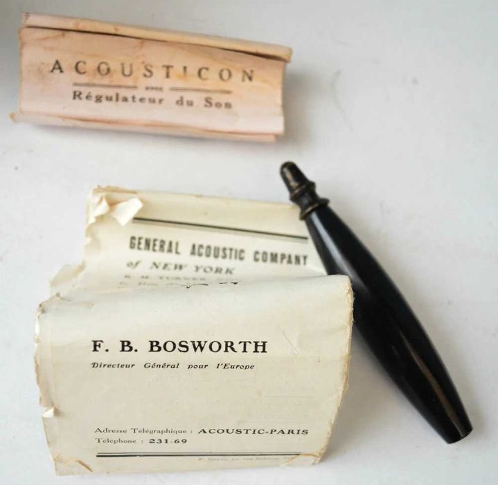 Aparat vechi auditiv bakelita acustic interbelica Acousticon London