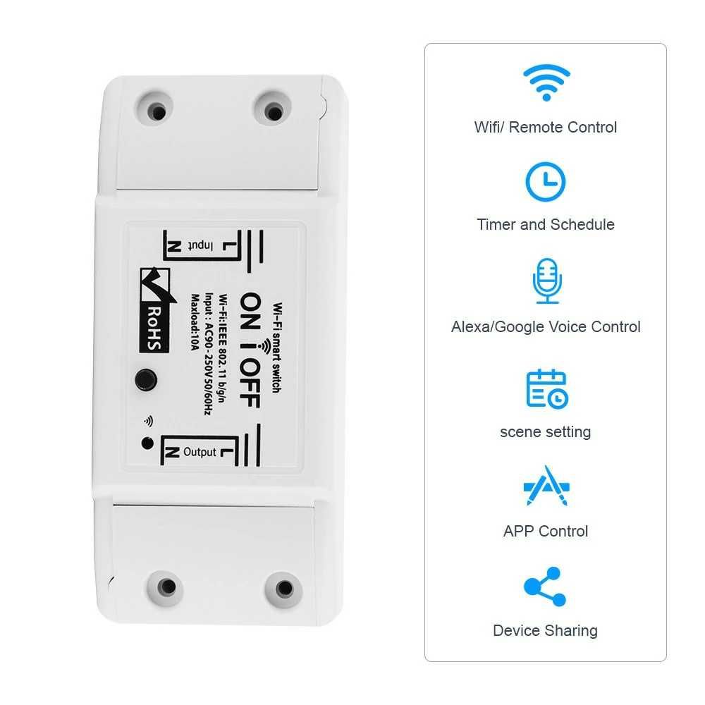 Releu wireless 1 canal wifi automatizare din telefon Tuya 220V 10A