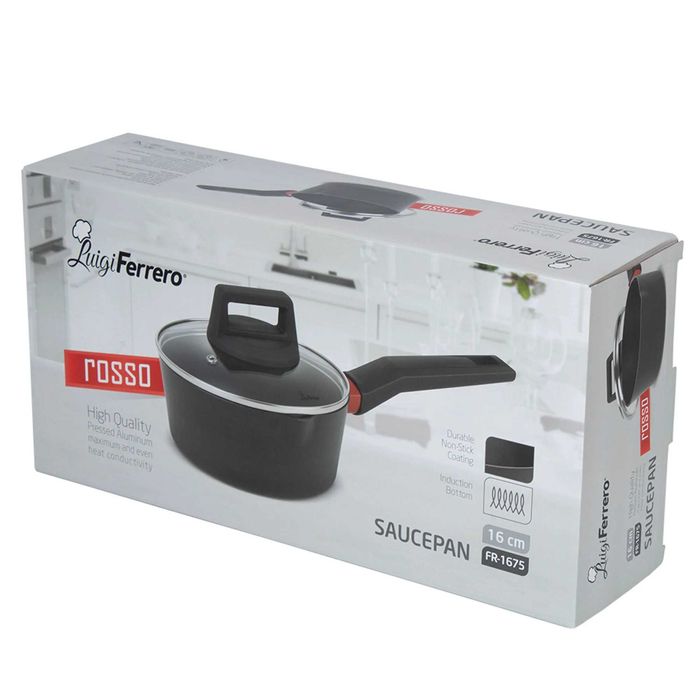 Касерола с капак Luigi Ferrero FR1675, 1.2L,