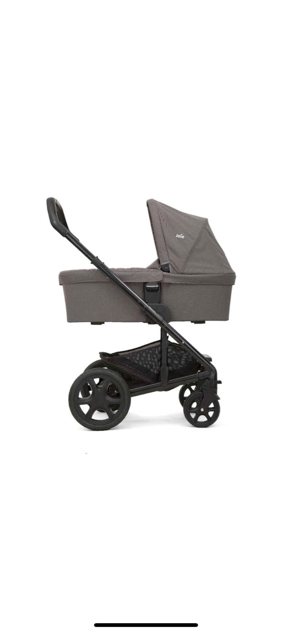 Carucior 3 in 1 Joie Chrome Foggy Gray