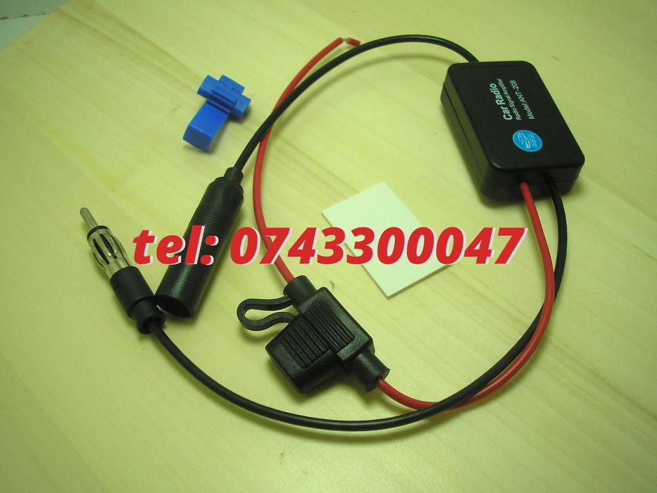 Amplificator Pentru Semnal Antena Radio Auto Fm 12v