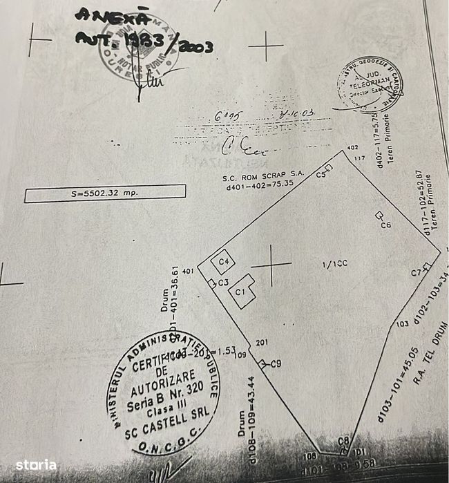 Teren 16550 mp intravilan Rosiori de Vede