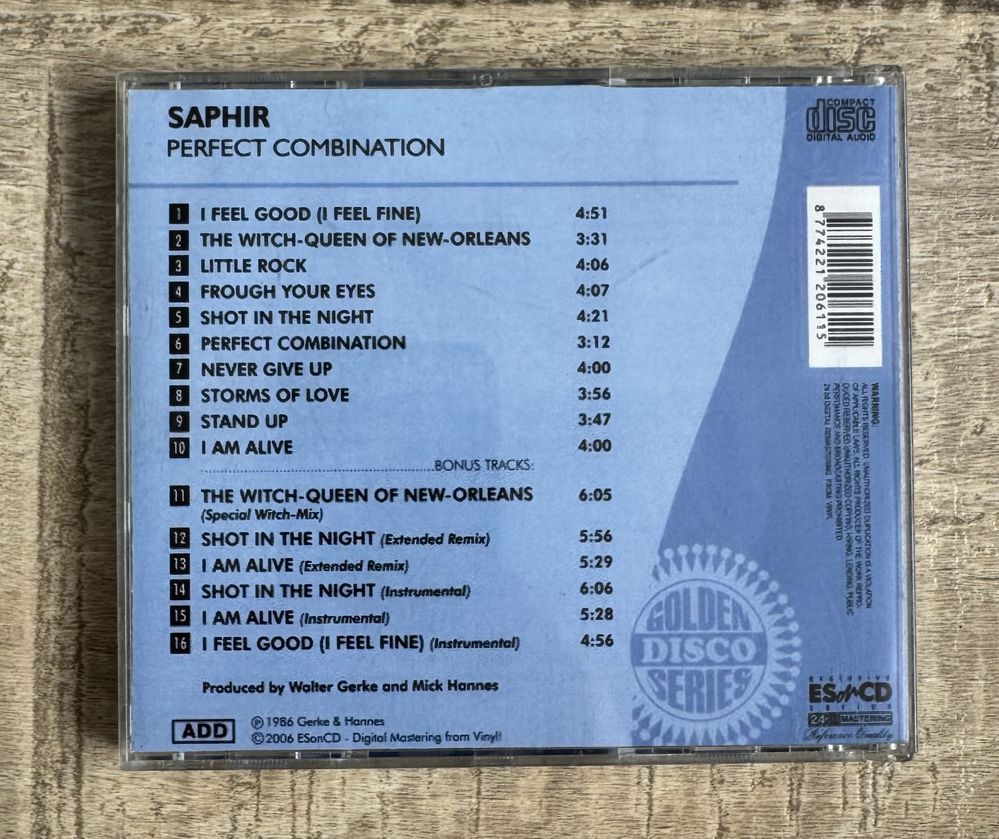 Cd-uri italo-disco Saphir & KB Caps