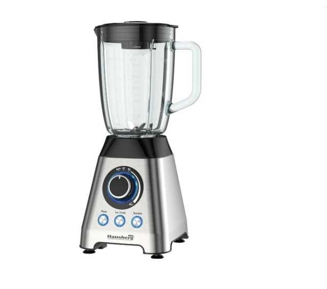 Blender, Hausberg HB-7764, Doua Viteze, Recipient Sticla 1.8 L