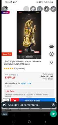 Lego Super Heroes -Marvel-Manusa Infinitului